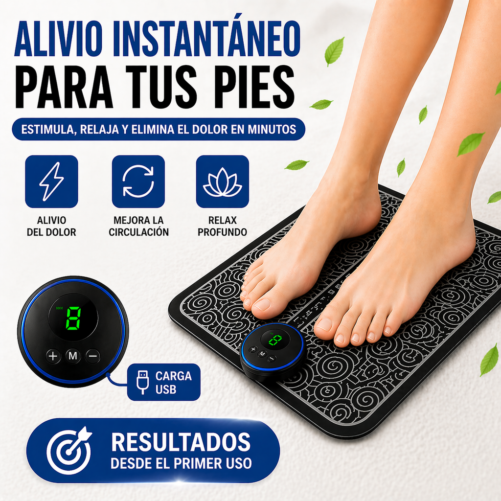 Alivio Instantáneo para Tus Pies – Estimula, Relaja y Elimina el Dolor en Minutos