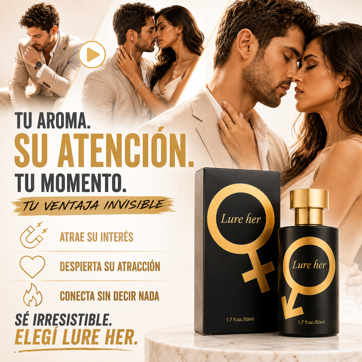 Perfume de Atracción para Hombre - Magnetismo, Confianza y Presencia