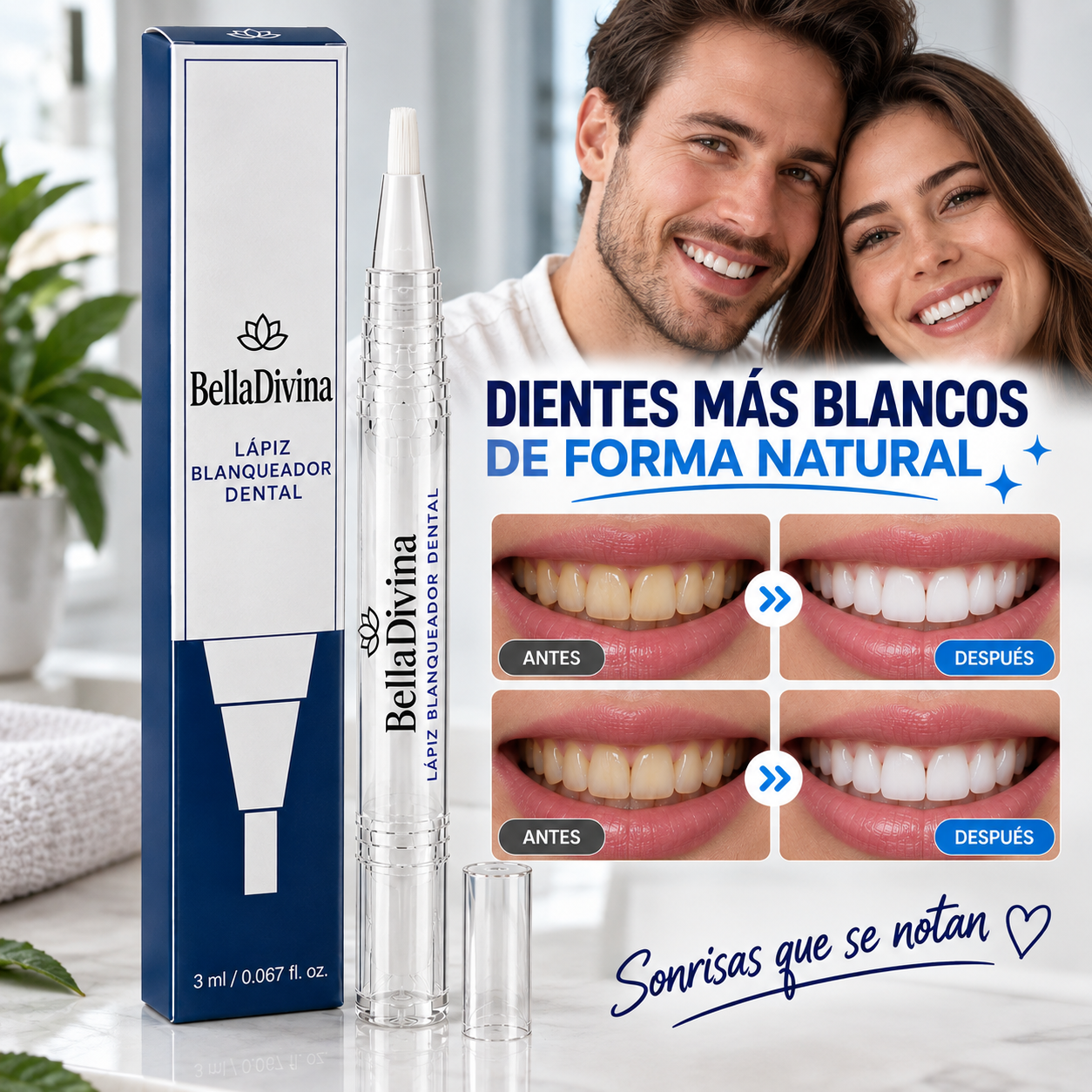 Lápiz Blanqueador Dental — Sonrisa Más Blanca, Confianza Que Se Nota