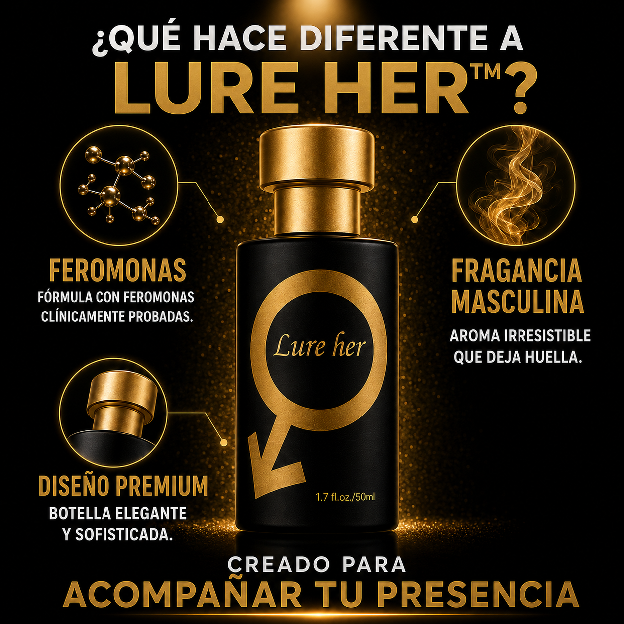LURE HER™ PERFUME CON FEROMONAS - DESPERTÁ TU INSTINTO. POTENCIÁ TU PRESENCIA.