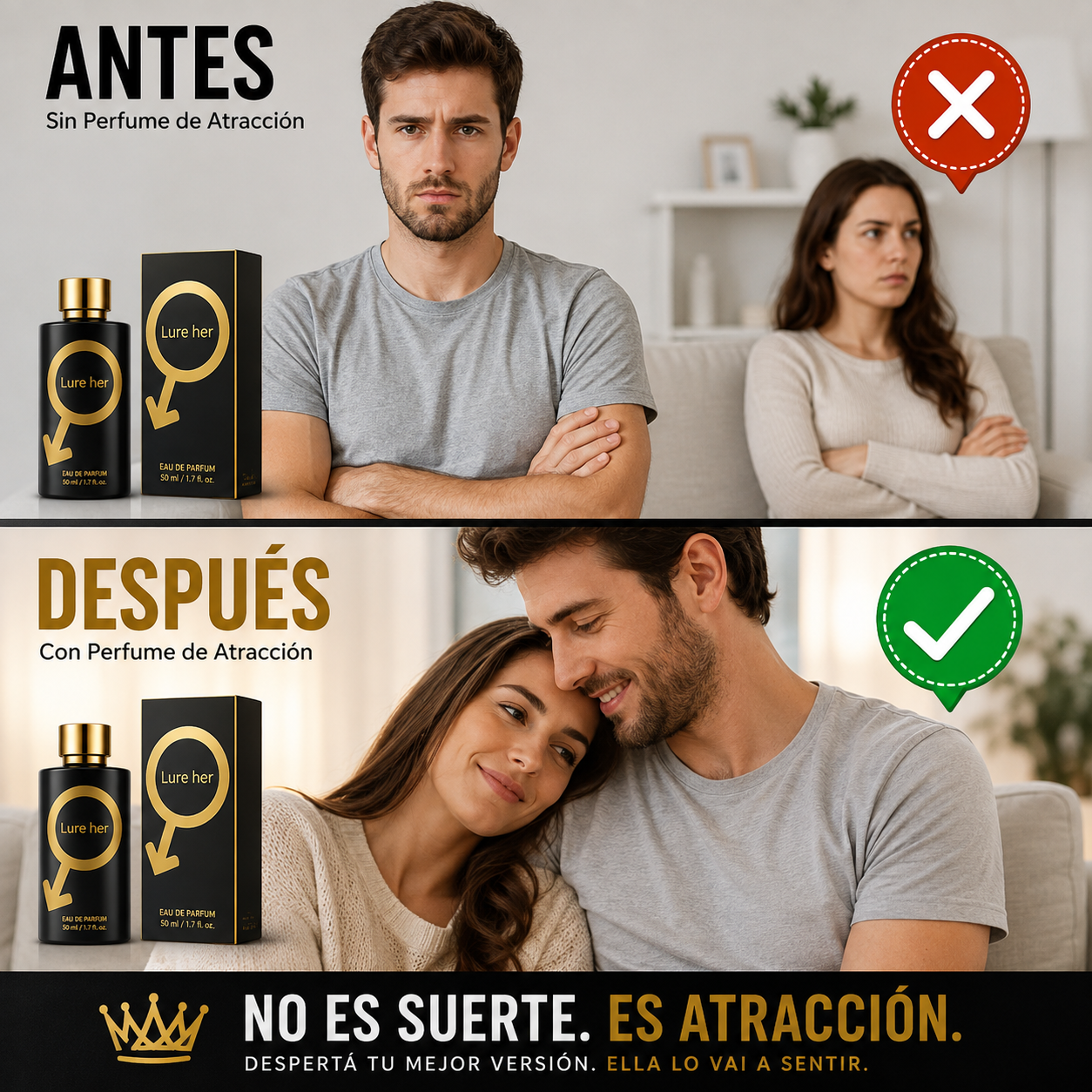 Perfume de Atracción para Hombre - Magnetismo, Confianza y Presencia