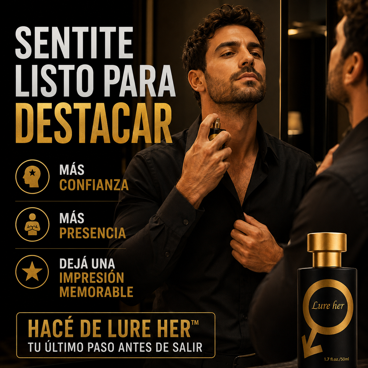 LURE HER™ PERFUME CON FEROMONAS - DESPERTÁ TU INSTINTO. POTENCIÁ TU PRESENCIA.