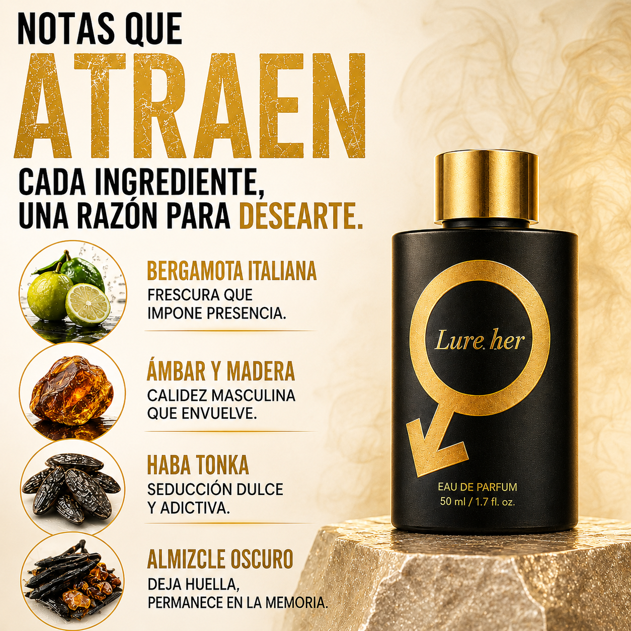 Perfume de Atracción para Hombre - Magnetismo, Confianza y Presencia