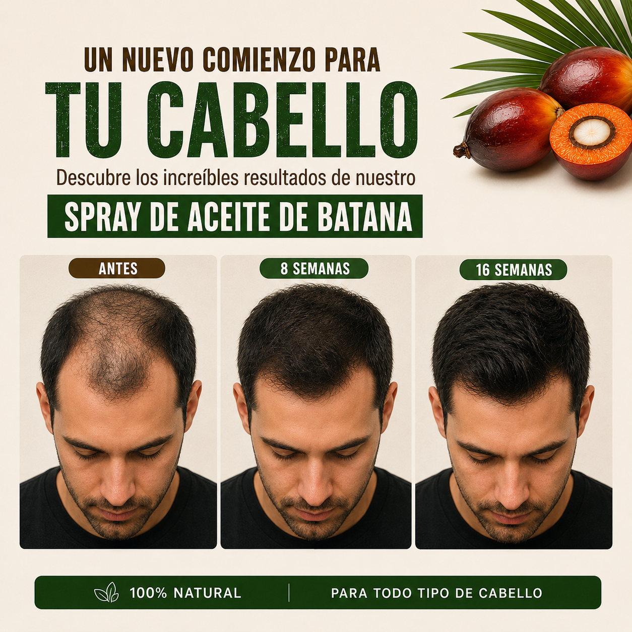 Aceite de Batana en Spray – Nutrición Intensiva para un Cabello Más Fuerte, Suave y Brillante