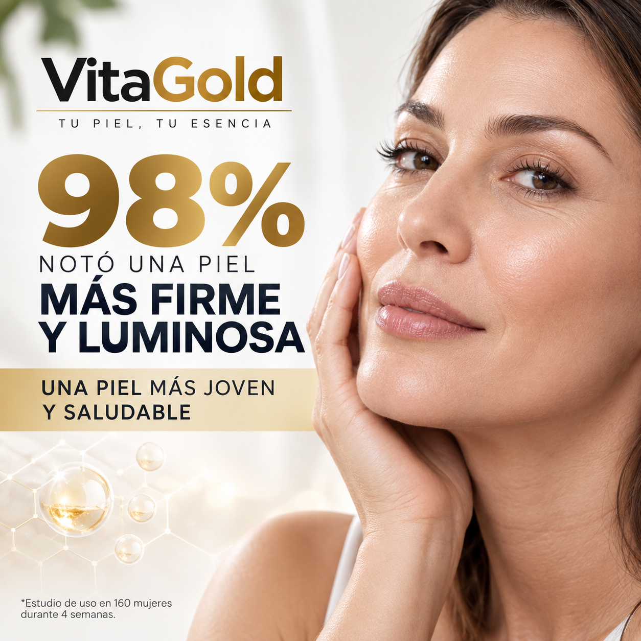 VitaGold — Piel Más Firme, Suave y Radiante en Solo 5 Minutos al Día