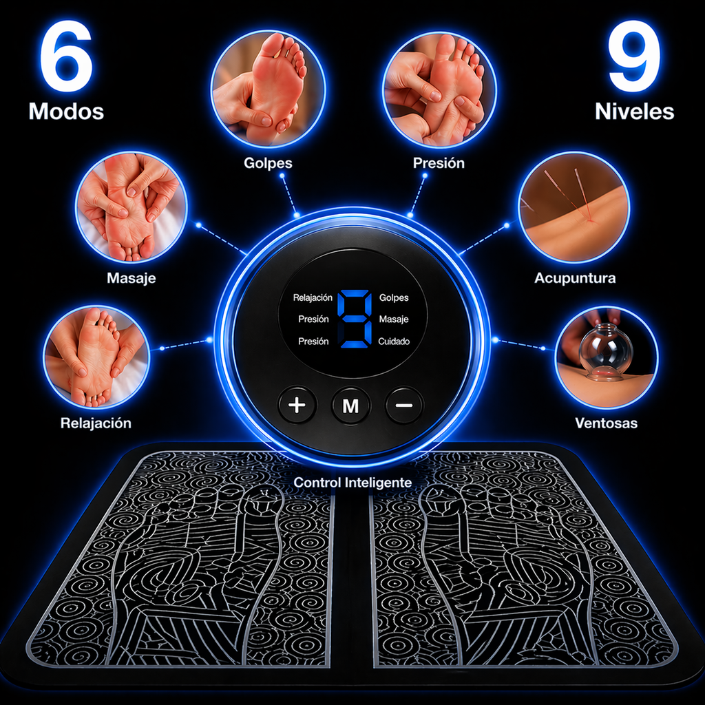 Alivio Instantáneo para Tus Pies – Estimula, Relaja y Elimina el Dolor en Minutos