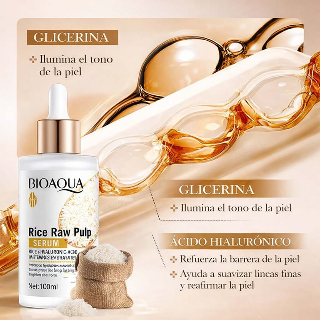 BIOAQUA Sérum Iluminador de Arroz