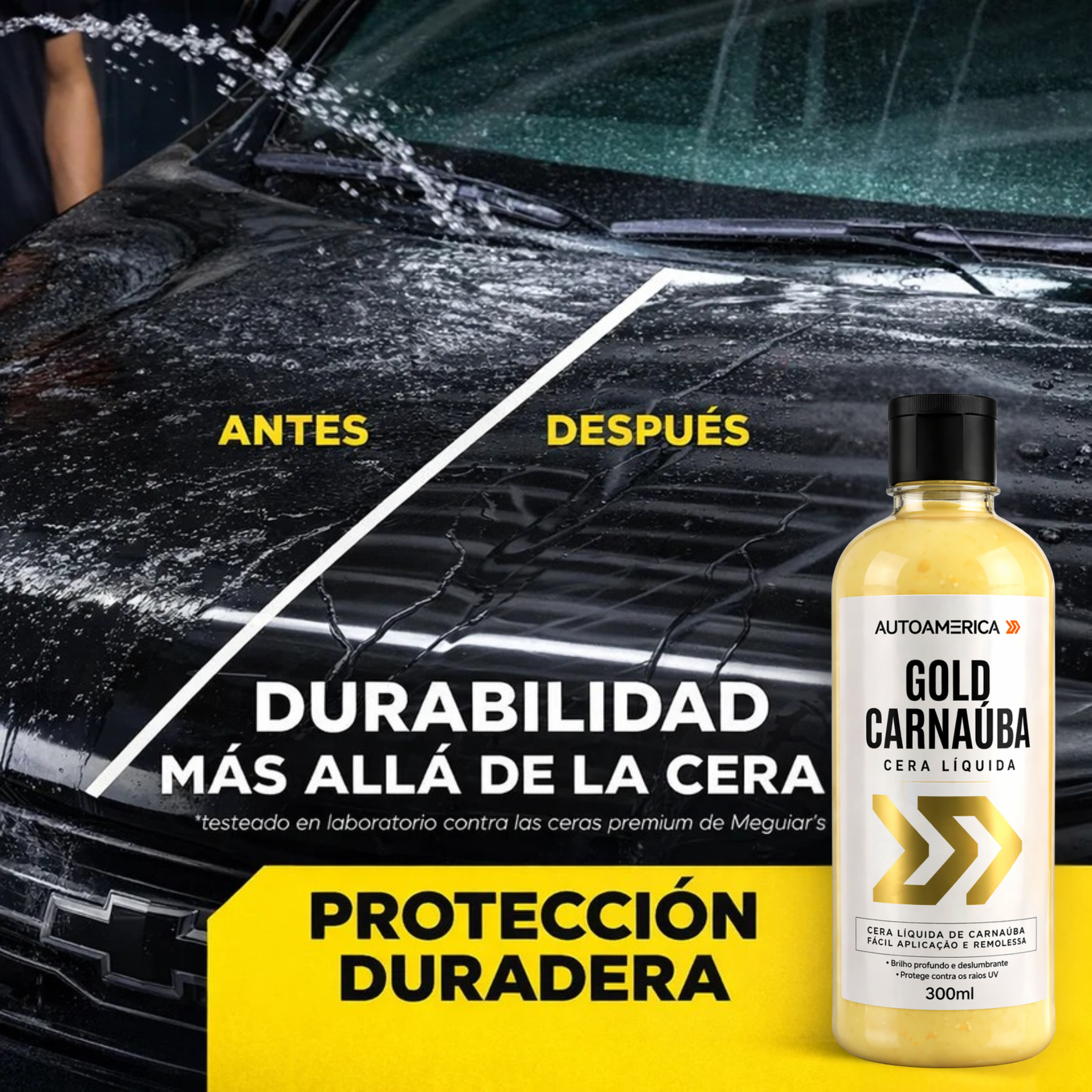 Gold Carnauba Cerámica  – Cera de carnauba 3 en 1 | 300 ml