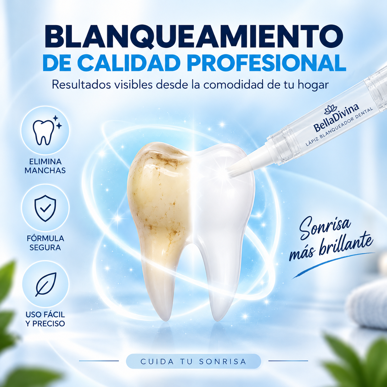 Lápiz Blanqueador Dental — Sonrisa Más Blanca, Confianza Que Se Nota