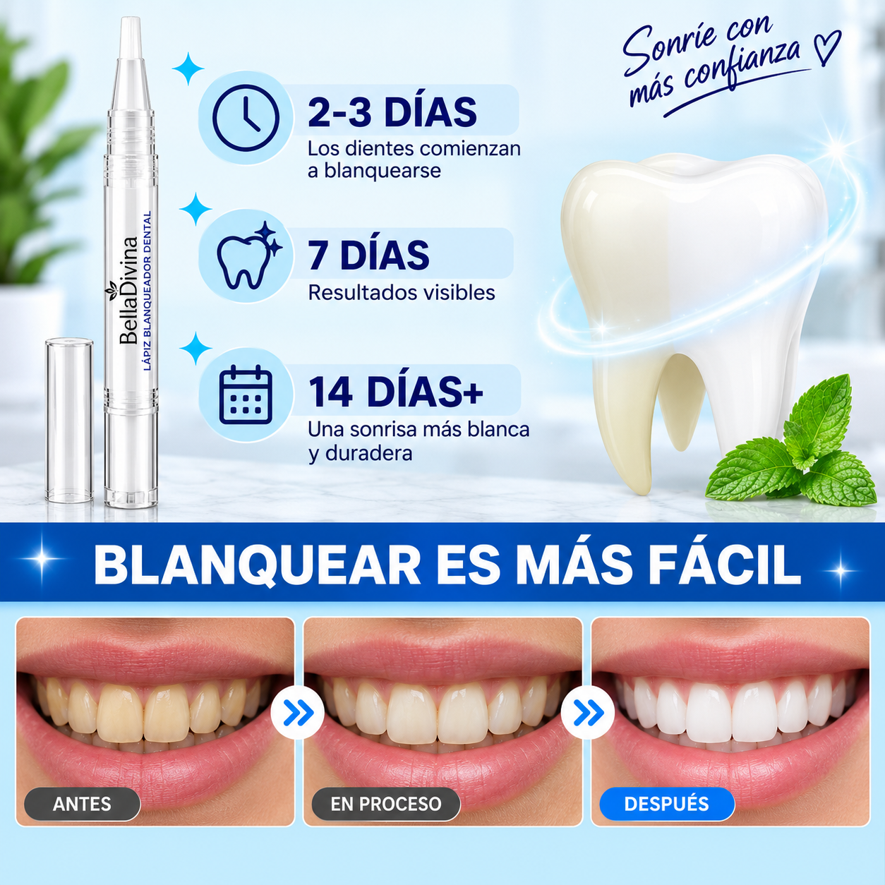 Lápiz Blanqueador Dental — Sonrisa Más Blanca, Confianza Que Se Nota