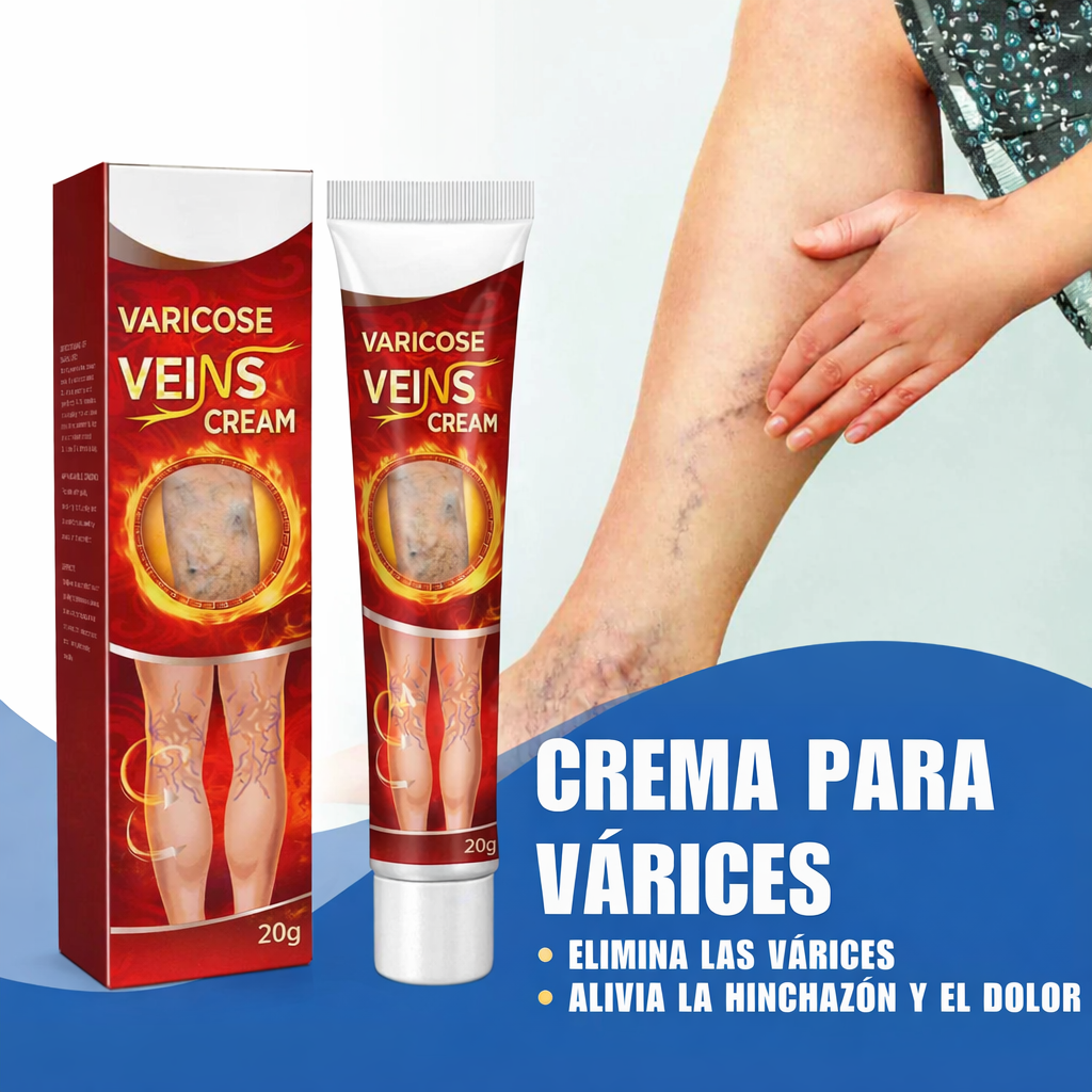 Crema para várices - Alivio inmediato, piernas más livianas y circulación mejorada.