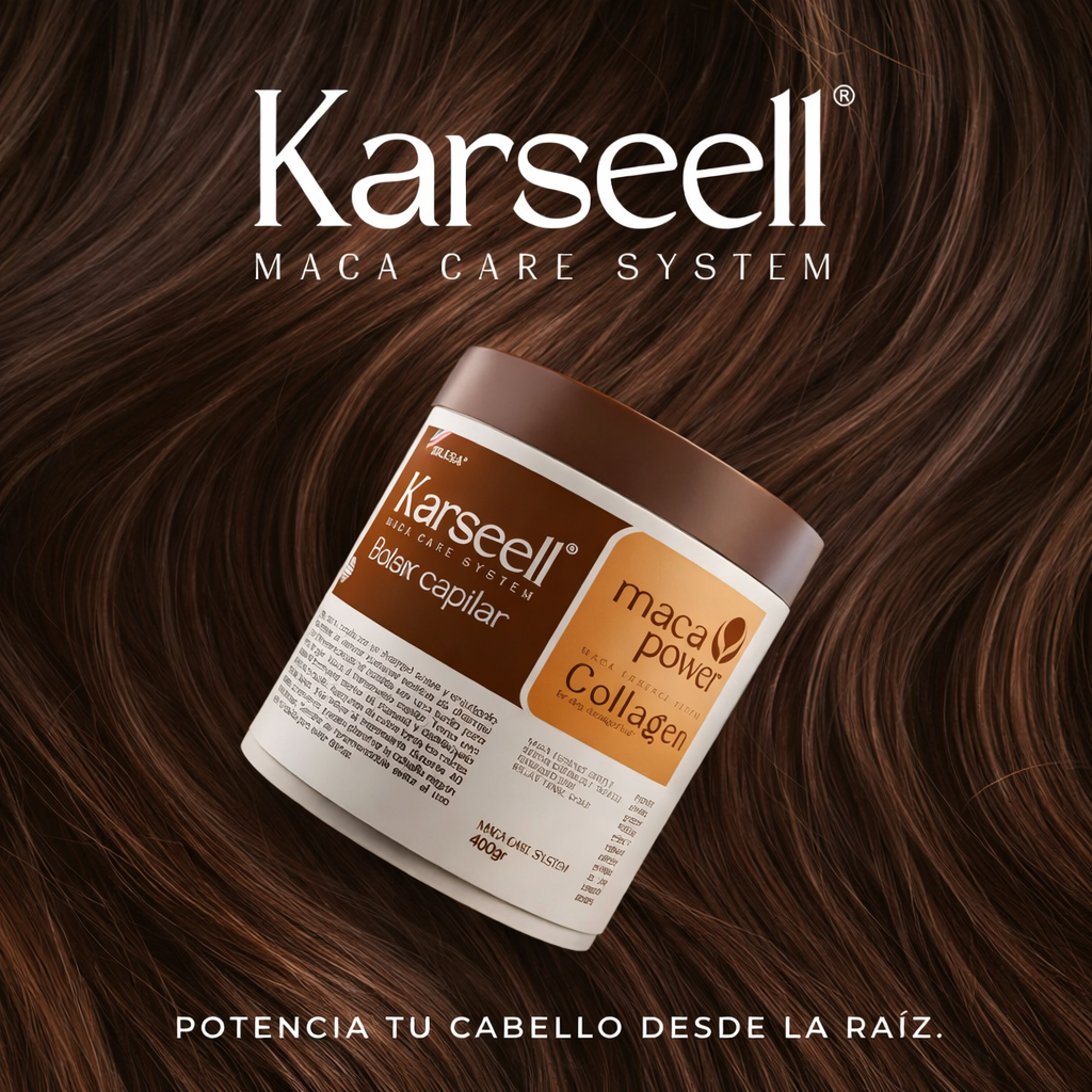 Karsell™ Mascarilla Capilar de Colágeno — “Cabello vivo, fuerte y brillante… en solo minutos.”